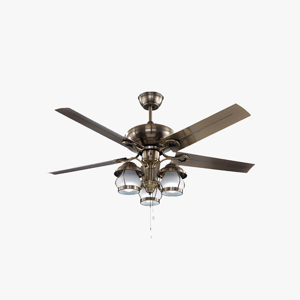 Alessio 4 Blätter Deckenventilator mit Beleuchtung, ∅130CM